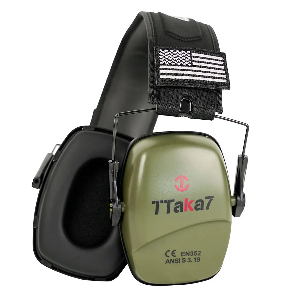 Shooting Earmuffs – 25dB Passive Noise Reduction Ear Protectors Shooting Ear Protectors Richie's TTAKA7-HP green