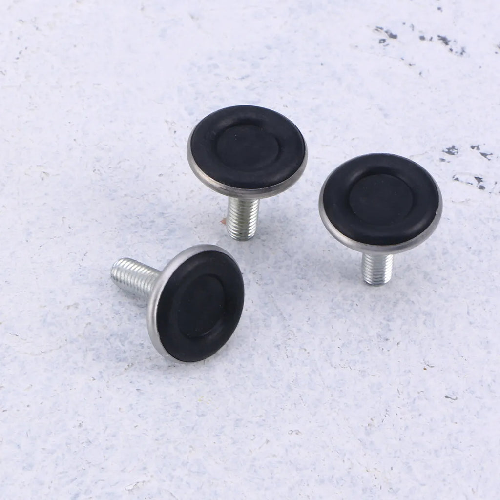 12Pcs Adjustable Furniture Leveler Feet M8x25mm – Black Furniture Leveling Feet Richie's Default Title