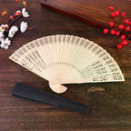 Chinese Hollow Carved Wooden Folding Fan – Wedding & Décor Prop Decorative Folding Fan Richie's