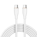 65W Fast Charging USB-C Cable 1.2m Liquid Silicone Type-C USB-C Charging Cable Richie's White