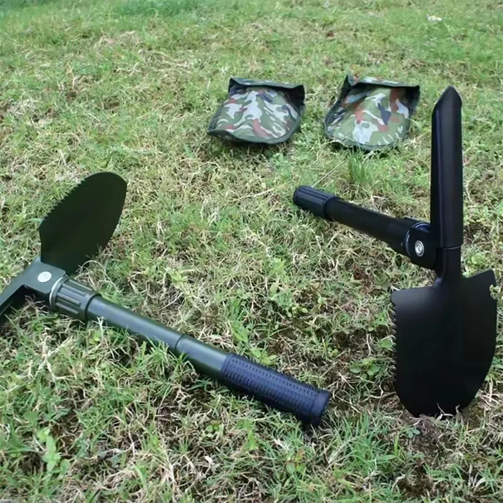 Folding Military Shovel & Pickaxe – Multifunctional Camp Tool Folding Camp Shovel Richie's