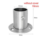 Stainless Steel Closet Rod Bracket with Cover 19mm–32mm Closet Rod Bracket Richie's 22mm-without cover