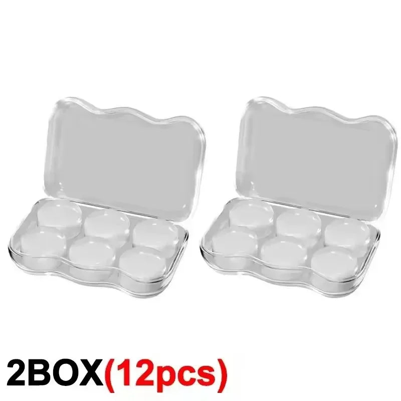 Soft Silicone Gel Earplugs – Reusable, Waterproof, Noise Cancelling Silicone Earplugs Richie's 2 Box(12pcs)-Gel