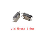 10Pcs USB 3.1 Type-C Female 16-Pin Mid Mount Solder Connector PCB Solder Connector Richie's