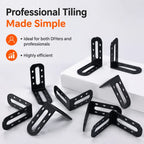 25PCS Tile Leveling Angle Clips – Floor & Wall Tile Spacers Tile Leveling Clips Richie's