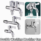 Double-Ended Brass Washing Machine Faucet – 4-Point Wall Mount Washing Machine Faucet Richie's