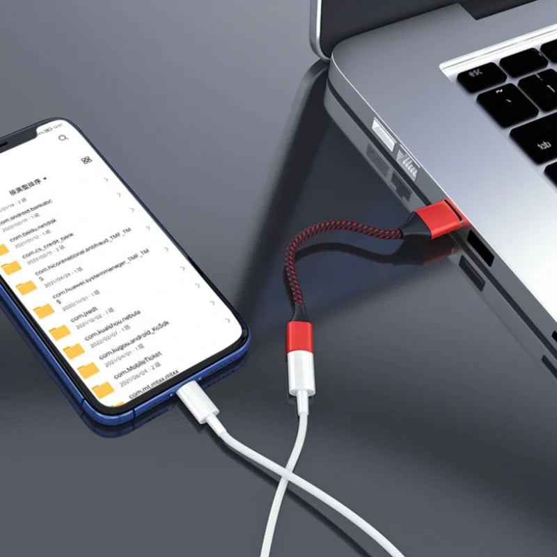 USB-A to USB-C Female Extension Cable 25cm Nylon Braided Fast Charge USB Extension Cable Richie's
