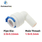 5Pcs RO Water Quick Elbow Fittings – 1/4" & 3/8" Tube Connectors Pipe Elbow Fittings Richie's