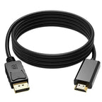 Mini DisplayPort to HDMI Cable 1.8M – 1080p Mac Adapter Display Cable Adapter Richie's Black 1.8m