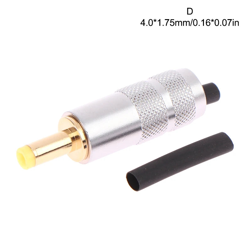 Gold Copper DC Power Plug Male Connector – 4 Sizes DC Power Connector Richie's D