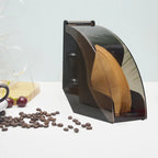 Acrylic Coffee Filter Paper Holder with Dust-Proof Cover – 100pc Coffee Filter Holder Richie's