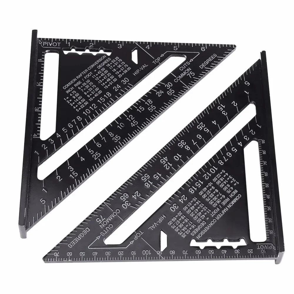 7"/12" Aluminum Carpenter Square Protractor Miter Saw Guide Carpenter Square Richie's