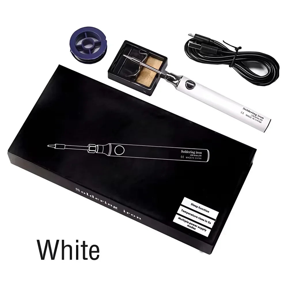 Portable USB 5V Soldering Iron Pen – Wax & Leather Burner USB Soldering Iron Richie's WHITE