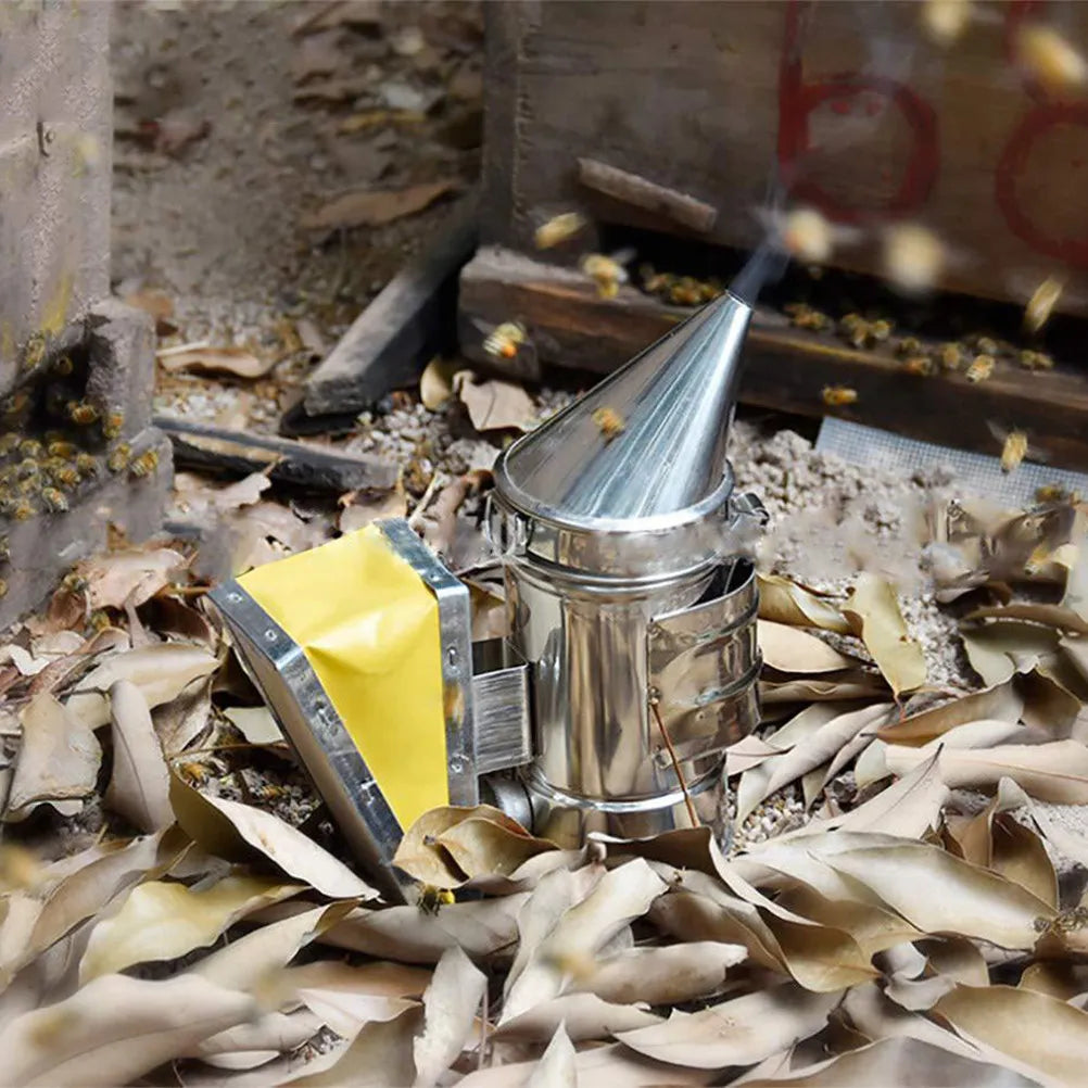 Stainless Steel Bee Hive Smoker with Heat Shield & Nozzle Bee Hive Smoker Richie's