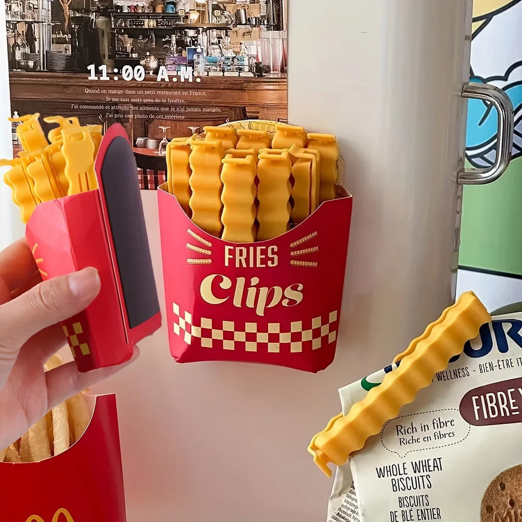 12PCS French Fry Food Sealing Clips – Snack Bag Clips Set Food Sealing Clips Richie's