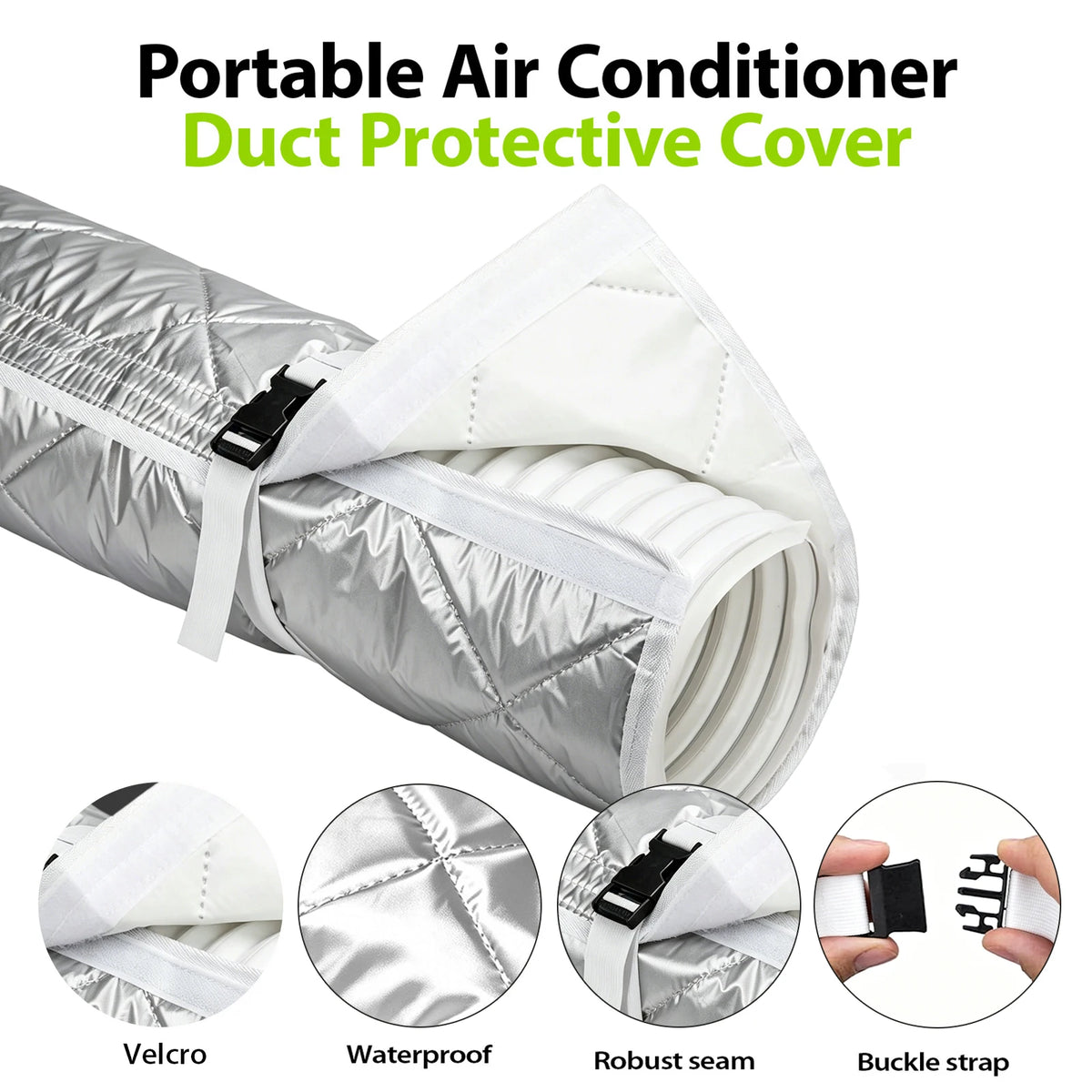AC Hose Cover Insulation Sleeve – Dustproof & Waterproof 150x53cm AC Hose Insulation Cover Richie's