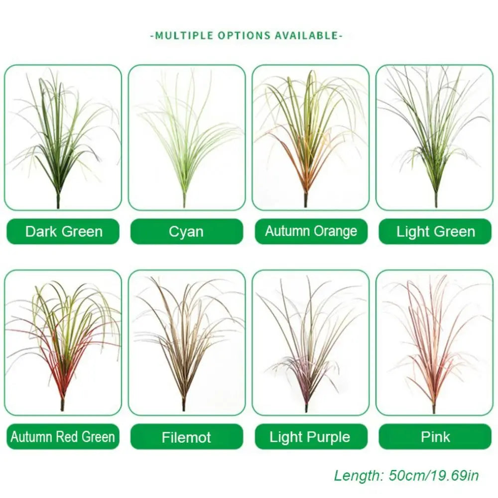 Realistic Artificial Cattail Grass Stem 50cm | Faux Plant Decor Artificial Plant Stem Richie's