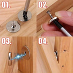 Round Metal Cabinet Door Magnetic Catches – 4/6 Set with Screws Magnetic Door Catch Richie's
