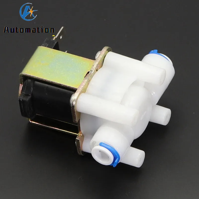 Solenoid Valve RO Water Purifier DC 12V 24V AC 220V 1/4" N/C N/O Solenoid Water Valve Richie's