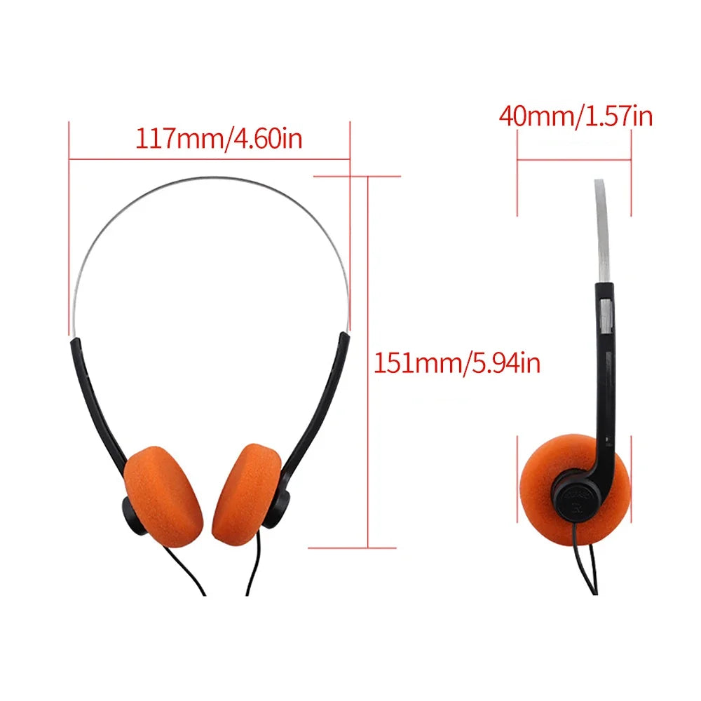FUCHU Retro Wired On-Ear Headphones 3.5mm Vintage Style Wired On-Ear Headphones Richie's