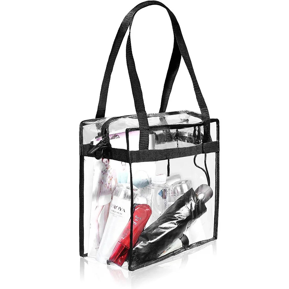 Transparent Waterproof PVC Tote Bag | Large Crossbody Shoulder PVC Tote Bag Richie's