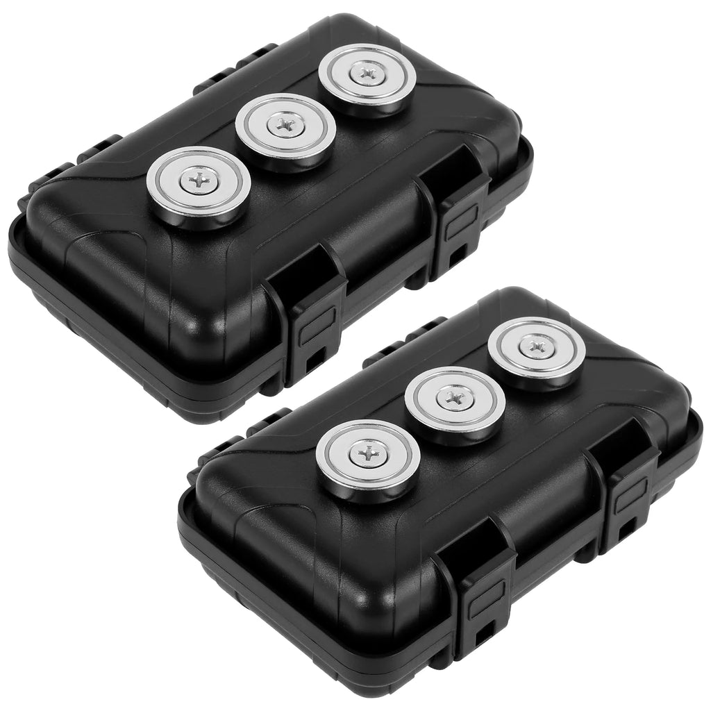 Magnetic Key Holder Box – Waterproof Under Car Spare Key Safe Magnetic Key Box Richie's 2PCS-Upgraded