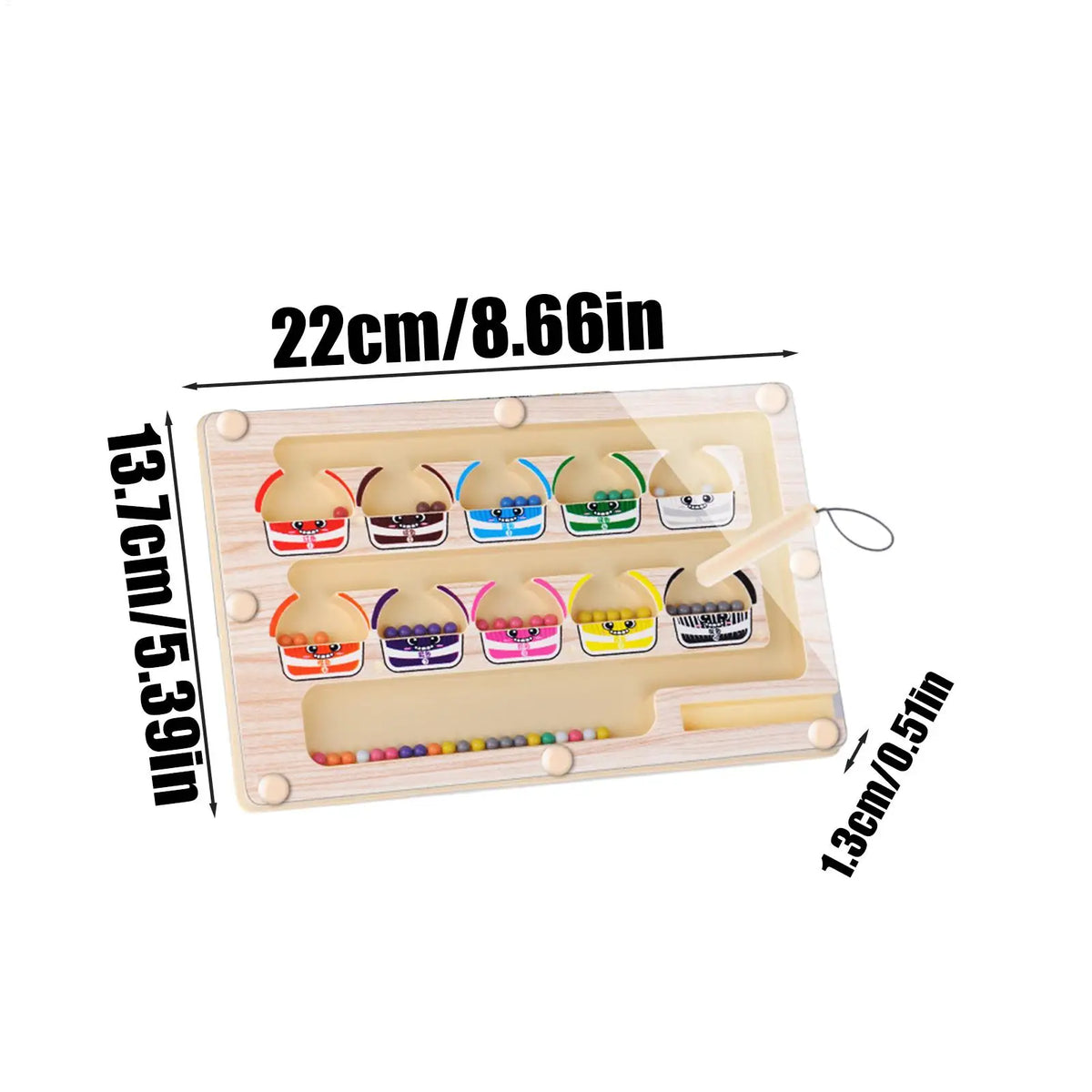 Magnetic Color & Number Maze Educational Toy for Kids 3+ Educational Maze Toy Richie's