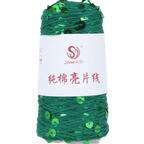 Sequin Bead Hand Knitting Yarn – Sparkle DIY Craft Thread Knitting Yarn Richie's Forest Green