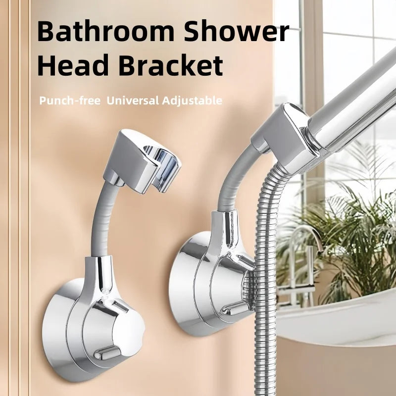 Suction Cup Shower Head Holder – 360° Adjustable, No Drill Shower Head Holder Richie's