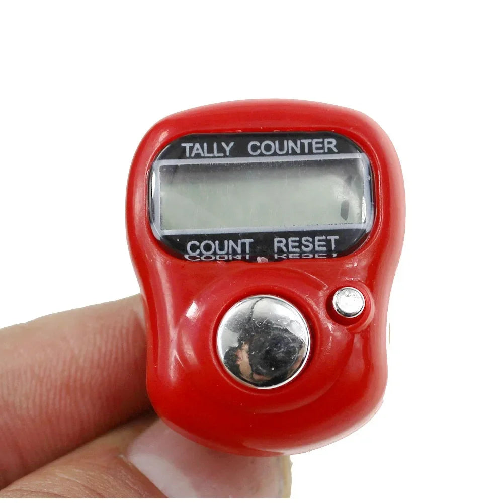 100pcs Mini Ring Finger Tally Counter LCD Digital 5-Digit Digital Tally Counter Richie's