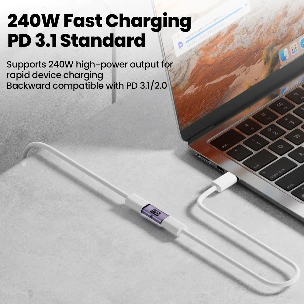 FUCHU USB-C to USB-C Adapter – PD 240W, 80Gbps, 16K@60Hz USB-C Adapter Richie's