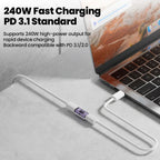FUCHU USB-C to USB-C Adapter – PD 240W, 80Gbps, 16K@60Hz USB-C Adapter Richie's
