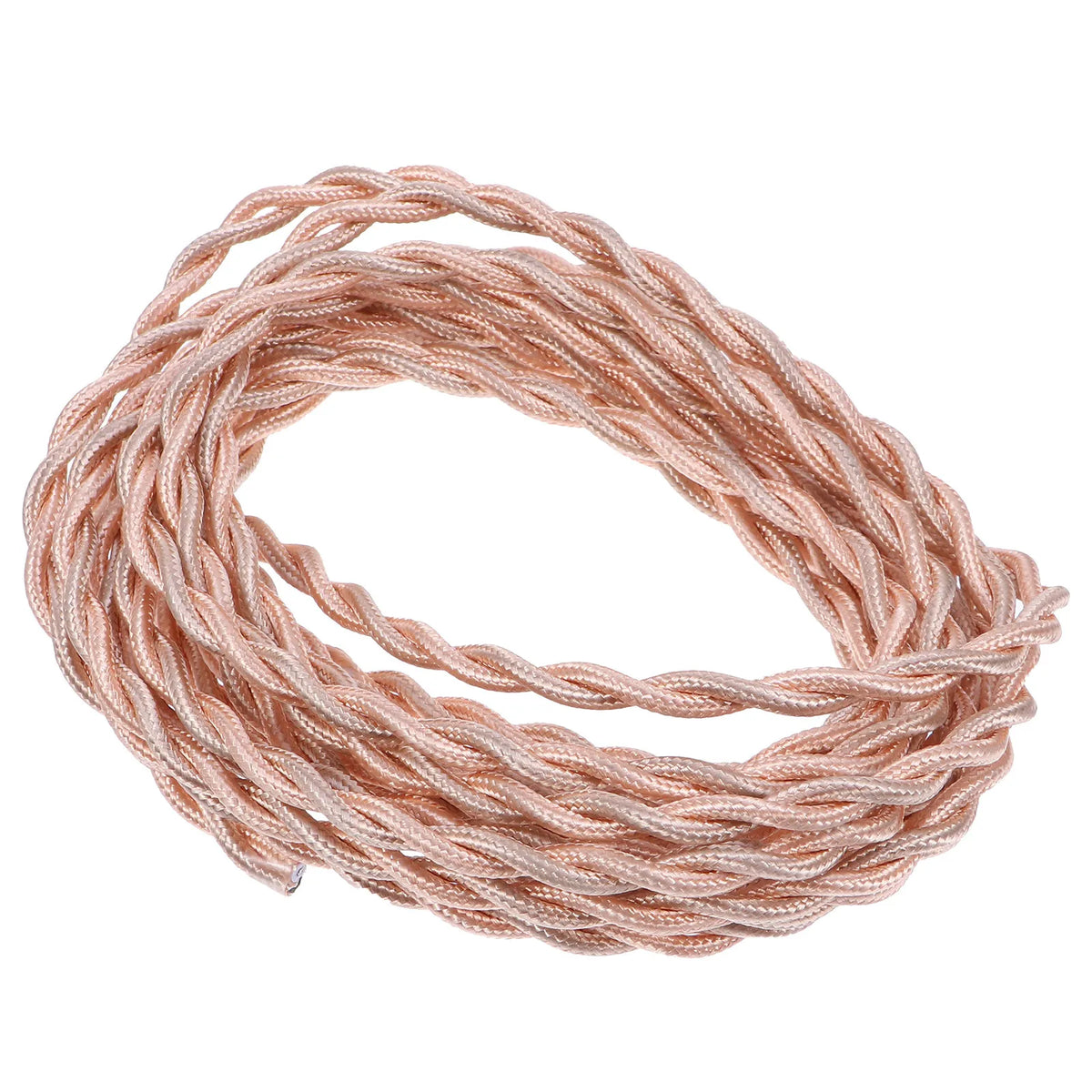 Fabric Cloth Covered Twisted Copper Lamp Wire 5m – Vintage Cord Fabric Lamp Cord Richie's Default Title