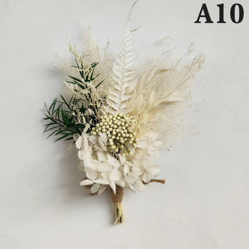 Mini Dried Flower Bouquet – Natural Baby's Breath Home Decor Dried Flower Bouquet Richie's A10