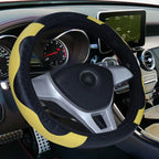 PU Carbon Fiber Leather Car Steering Wheel Cover 14.5–15" Steering Wheel Cover Richie's 1pc 1