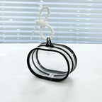 Transparent PVC Pet Food Pouch with Zipper & Hanging Loop Pet Treat Pouch Richie's Black 2