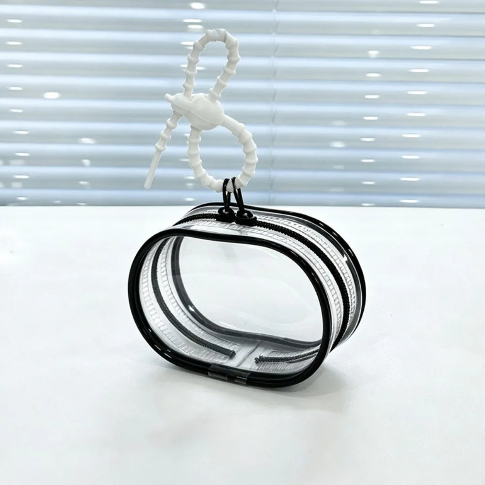 Transparent PVC Pet Food Pouch with Zipper & Hanging Loop Pet Treat Pouch Richie's Black 2