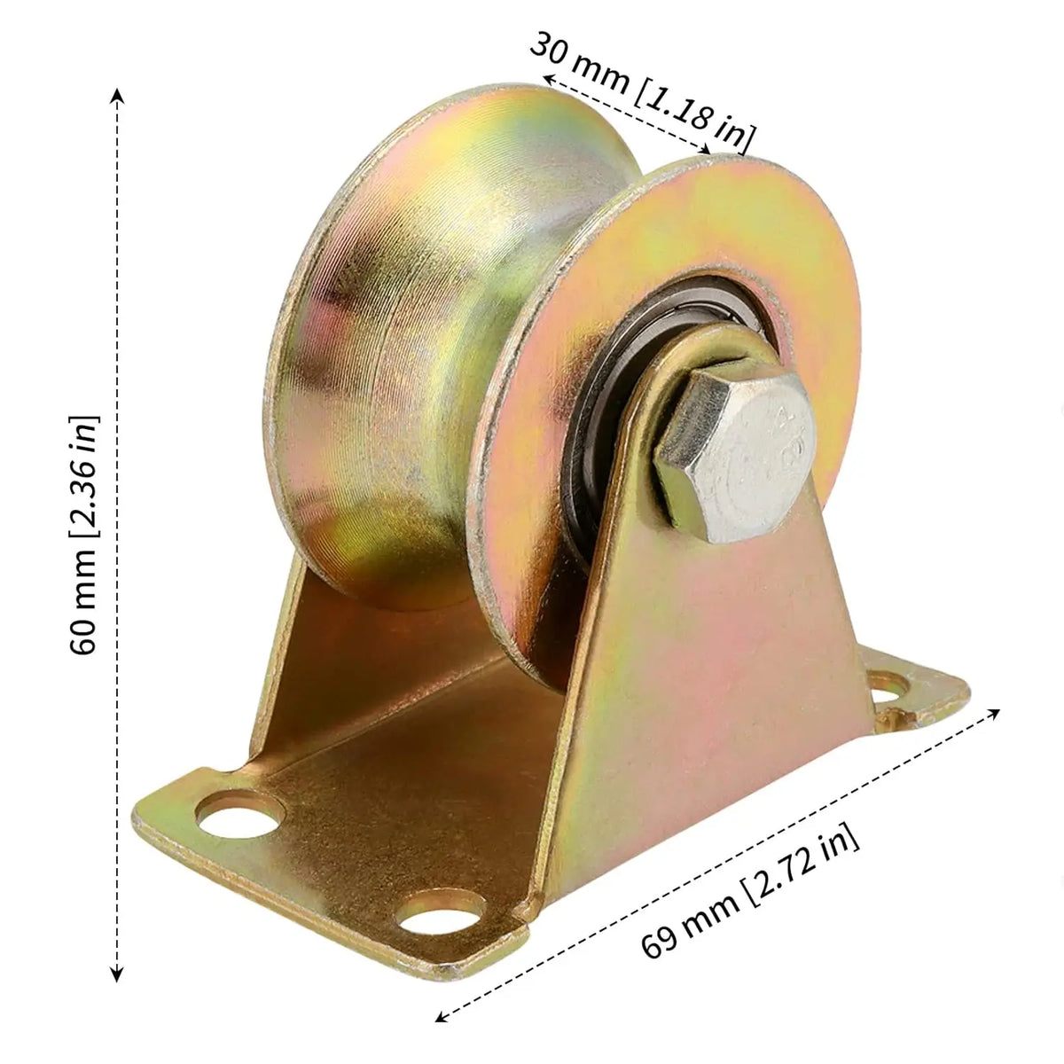 6-Pack 2" U-Groove Steel Wheel Pulley – Sliding Gate Rollers Gate Wheel Pulley Richie's