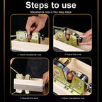 Stainless Steel Nut Cracker & Macadamia Opener with Wood Box Manual Nut Cracker Richie's