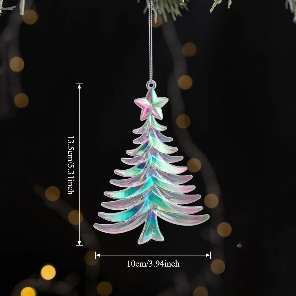 Acrylic Crystal Christmas Tree Ornaments – Snowflake Pendants Christmas Tree Ornament Richie's Style 10