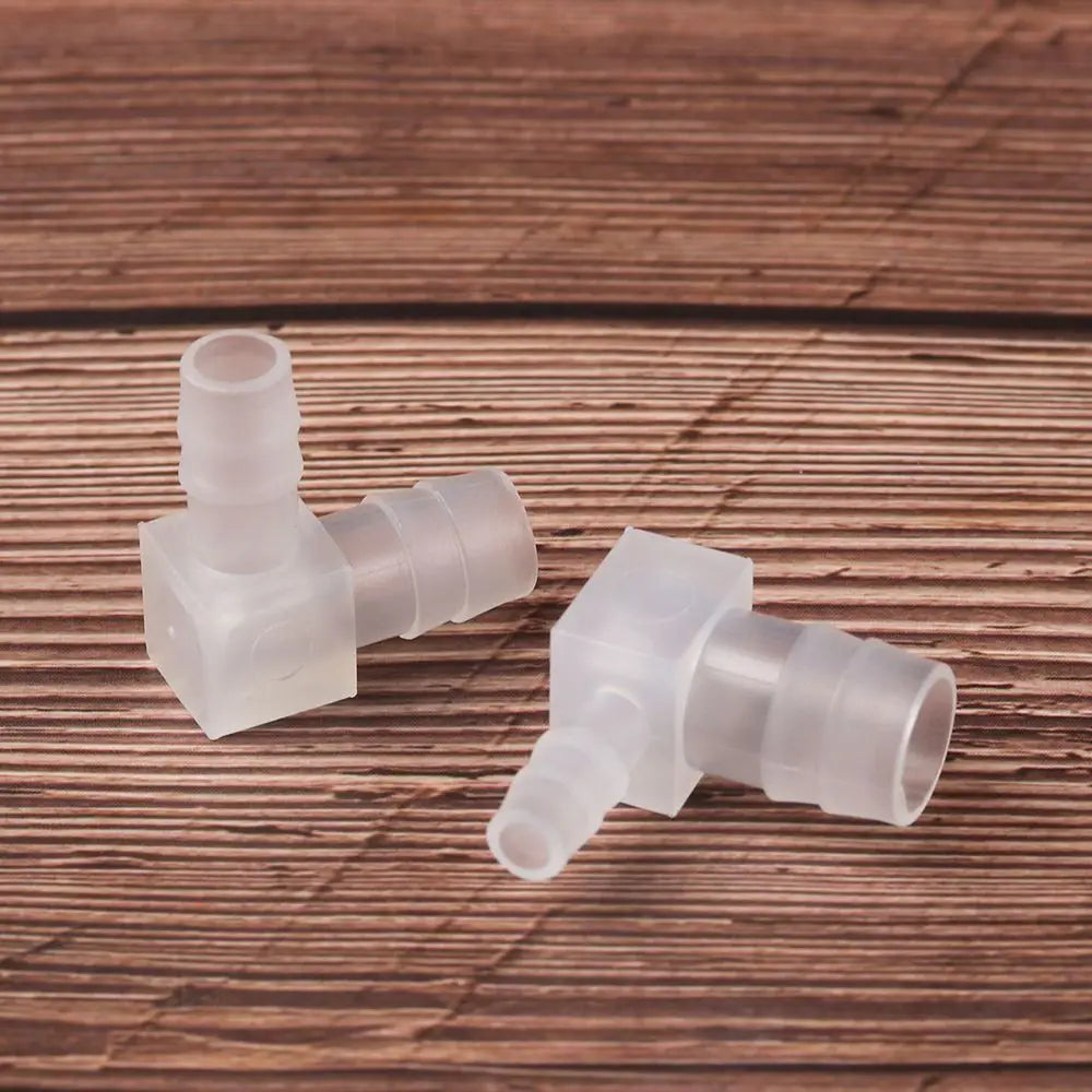 10Pcs 90° PP Elbow Hose Connectors 4–20mm Aquarium Fittings Hose Elbow Fittings Richie's
