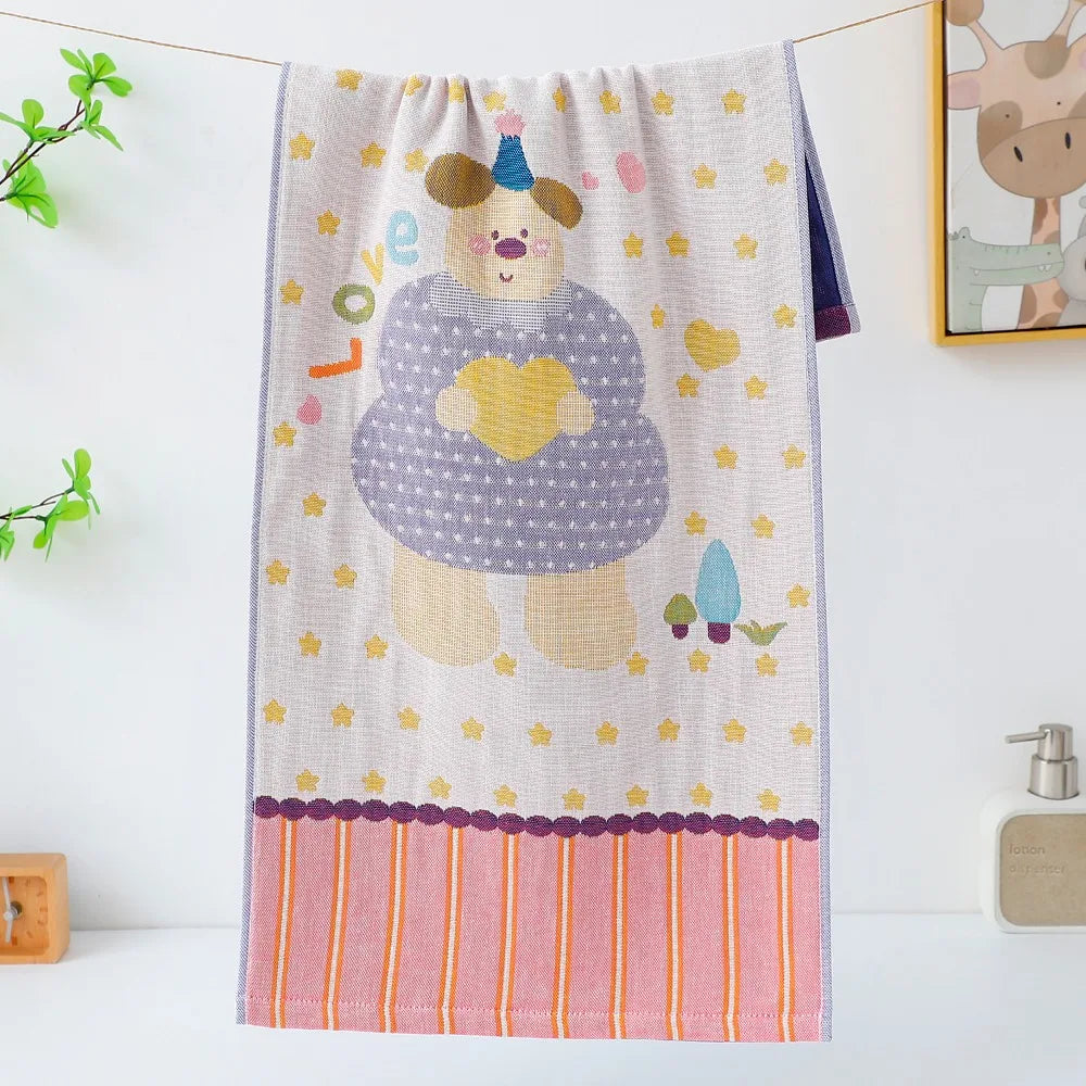 4-Layer Cotton Gauze Hand Towel 34x74cm – Quick Dry Kitchen Towel Cotton Hand Towel Richie's 2