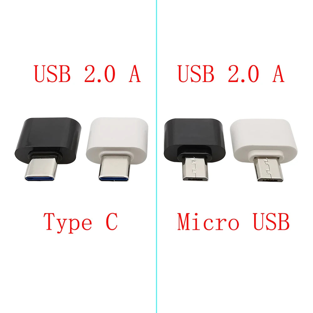 5-Pack USB Type-C & Micro USB OTG Adapter – USB 2.0 USB OTG Adapter Richie's