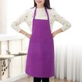 Waterproof Apron for Women & Men – Chef, BBQ & Salon Use Kitchen Work Apron Richie's purple One Size