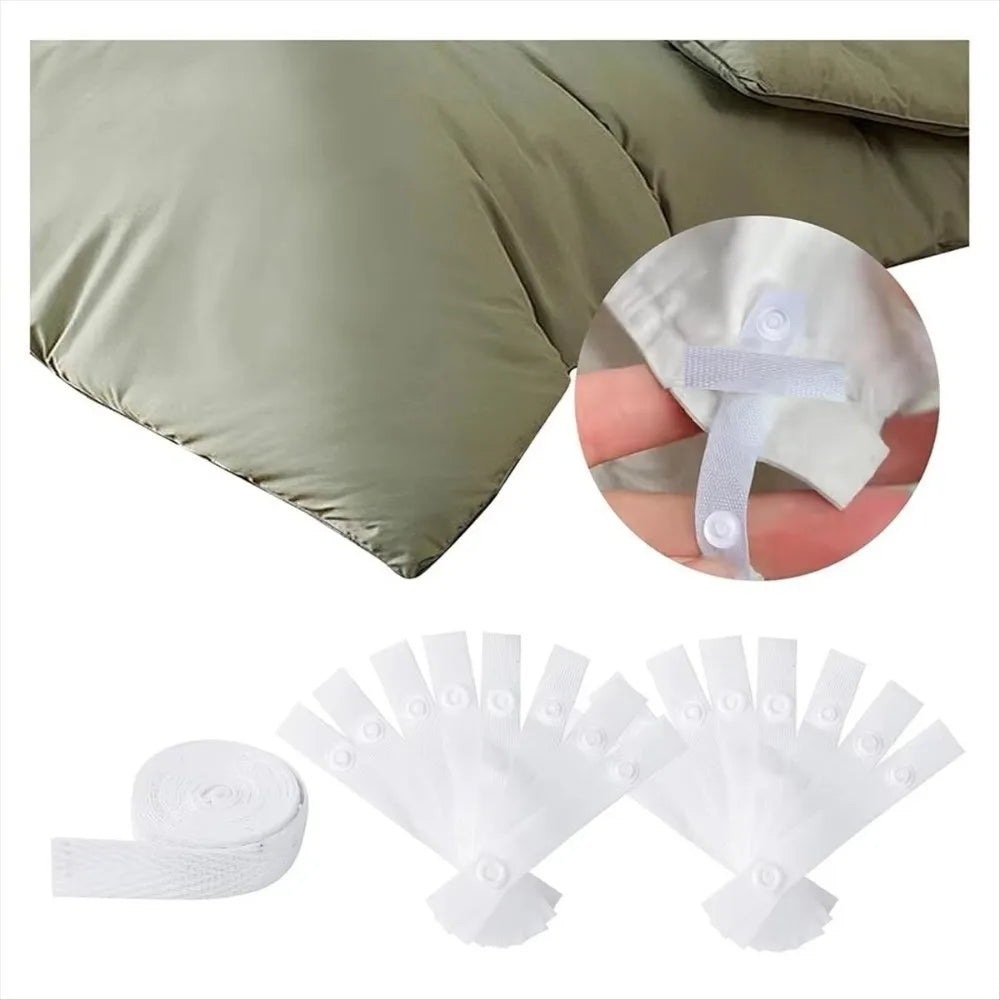 Cotton Quilt Cover Corner Ties – Reusable Duvet Clips 4/8/16 Pcs Bedding Fasteners Richie's