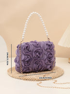 Chiffon 3D Flower Evening Bag Women Chain Shoulder Clutch Evening Clutch Bag Richie's