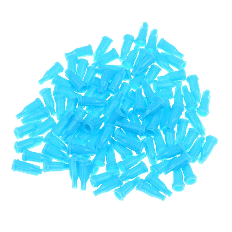 100-Pack Syringe Tip Caps Luer Lock Dispensing Needle Plugs Syringe Tip Caps Richie's 100Pcs Blue