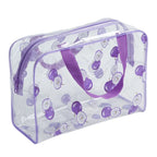 Mesh Shower Bag Portable Travel Toiletry & Makeup Pouch Toiletry Bag Richie's purple 25x17x9cm