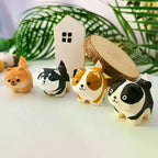Hand Carved Wooden Cat Figurine | Kitten Desk Ornament Wooden Cat Figurine Richie's