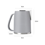 304 Stainless Steel Magnetic Mouthwash Cup – No-Drill 400ml Bathroom Cup Holder Richie's Grey